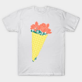 A bouquet of flowers drawn waiting for spring to come. T-Shirt